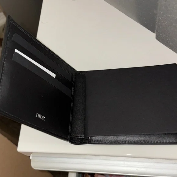 Dior Black Monogram Key & Card Holder